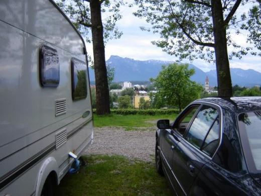 Panorama Camping Stadtblick