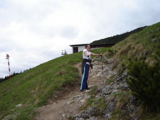 Kiki nearing the Frassenhutte